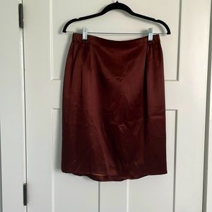 Vintage dark maroon skirt - great for work.